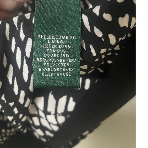 Lauren Ralph Lauren Womens Classic Colorblock Long Sleeve Dress Ruching - Picture 4 of 10